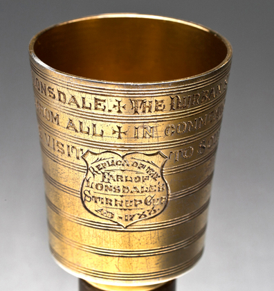 Earl of Lonsdale Silver Gilt Stirrup Cup, 1788 - The Durban Stirrup Cup